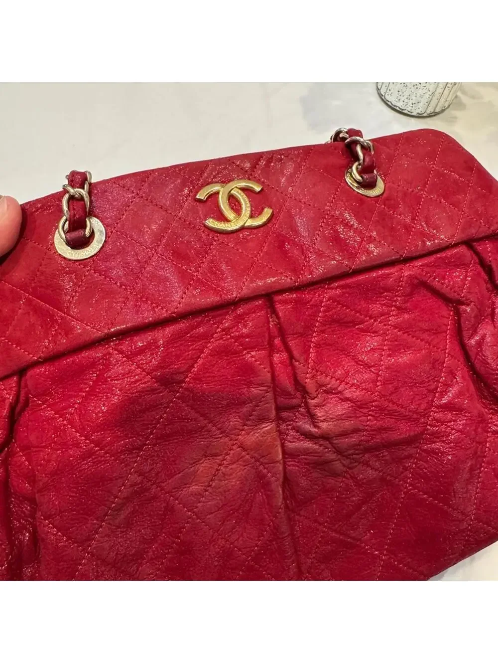 Authentic Chanel Matelasse shoulder bag